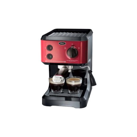 CAFETERA ESPRESSO OSTER ROJO-INOX BVSTECMP-65R